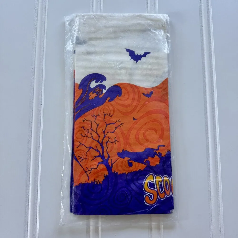 Vintage 2000 Scooby-Doo Paper Table Cloth Cover Cartoon Network Halloween Party